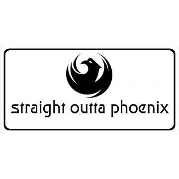 Straight Outta Phoenix Photo License Plate