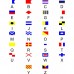 Nautical Flags Chrome License Plate Frame