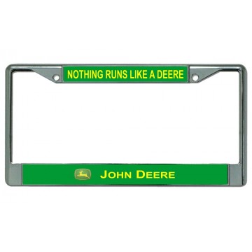 JOHN DEERE  Nothing Runs Like a Deere  Photo License Plate Frame