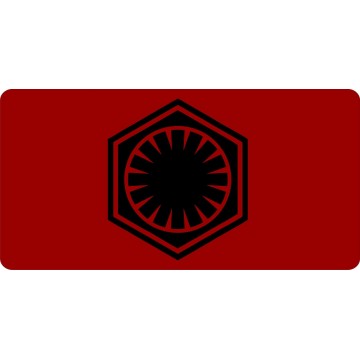 The First Order Star Wars Photo License Plate