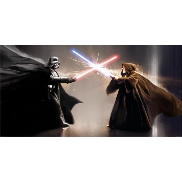 Obi Wan And Darth Vader Star Wars Photo License Plate