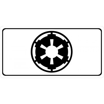 Galactic Empire Star Wars Photo License Plate