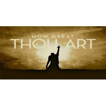 How Great Thou Art Photo License Plate