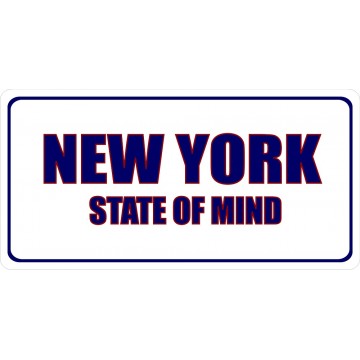 New York State Of Mind Photo License Plate