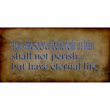 That Whosoever Believeth In Him Photo License Plate
