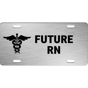 Future RN Brushed Aluminum Photo License Plate