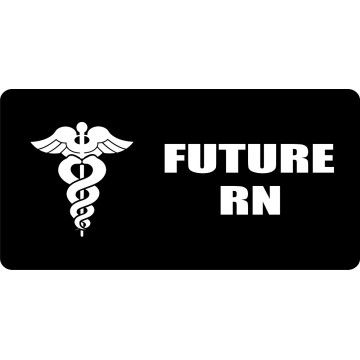 Future RN Black Photo License Plate