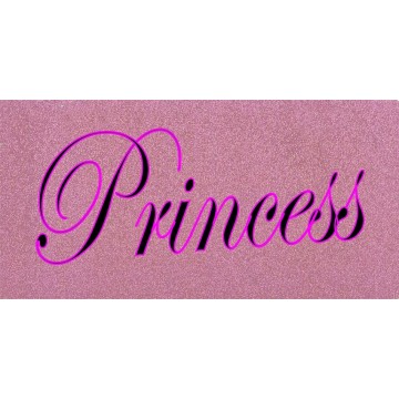 Princess On Pink Photo License Plate