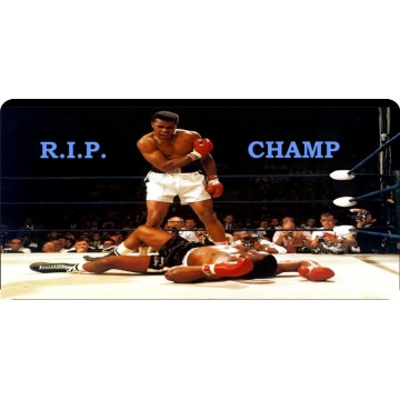 Muhammad Ali RIP Photo License Plate 