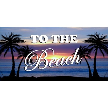 To The Beach Photo License Plate