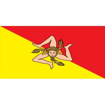Sicily Flag Photo License Plate