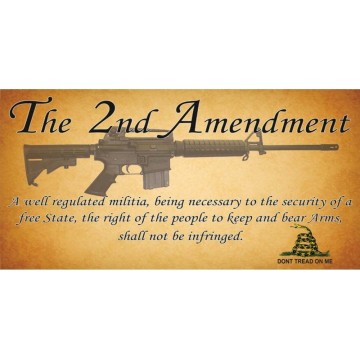 The 2nd Amendment Photo License Plate