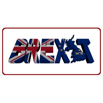 Brexit Photo License Plate