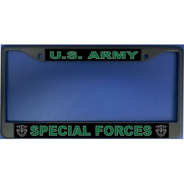 U.S. Army Special Forces Chrome License Plate Frame