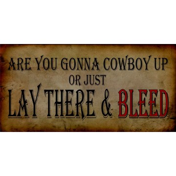 Are You Gonna Cowboy Up Photo License Plate