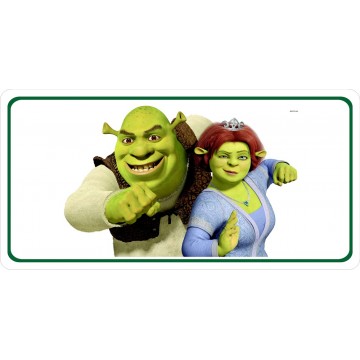 Shrek And Fiona Photo License Plate