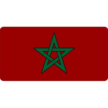 Moorish Star Photo License Plate