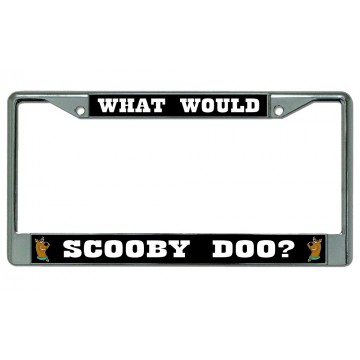 What Would Scooby Doo? Chrome License Plate Frame
