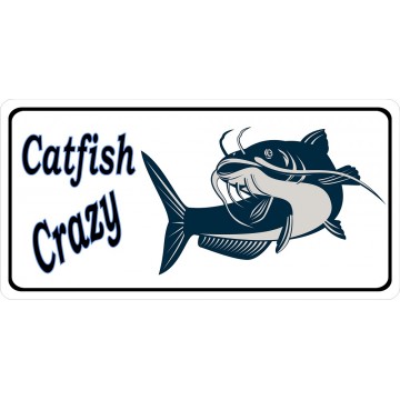 Catfish Crazy Photo License Plate