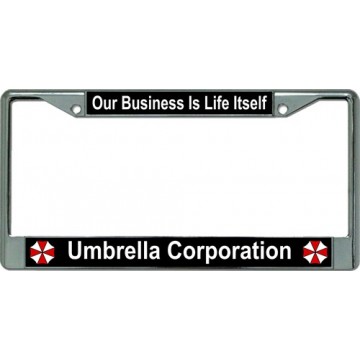 Umbrella Corporation Our Business Chrome License Plate Frame
