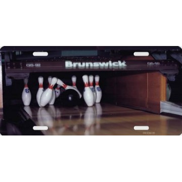 Bowling Alley Photo License Plate