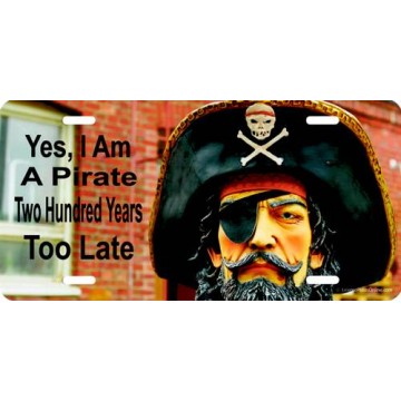 I'm A Pirate Photo License Plate     