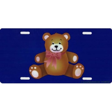 Teddy Bear Smiling Photo License Plate
