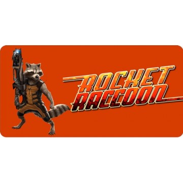 Rocket Raccoon Photo License Plate