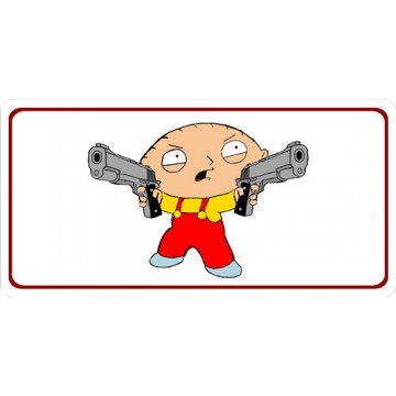 Stewie Griffin Photo License Plate