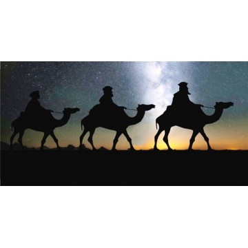 Three Wise Men Sunset Photo License Plate