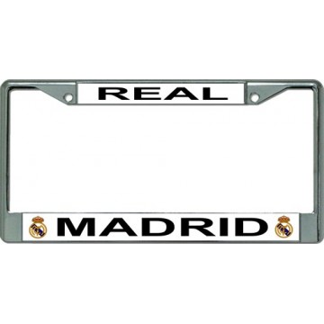 Real Madrid Chrome License Plate Frame