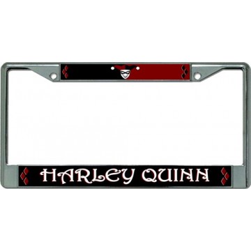 Harley Quinn Chrome License Plate Frame