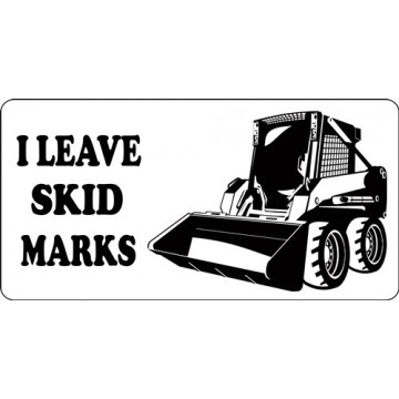 I Leave Skid Marks Photo License Plate