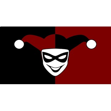 Harley Quinn Face Photo License Plate