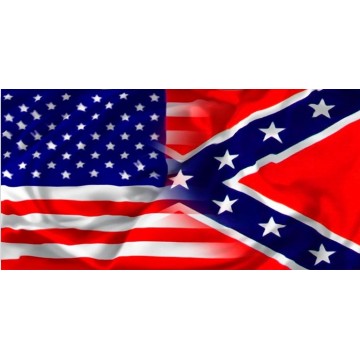 American Confederate Flag Photo License Plate