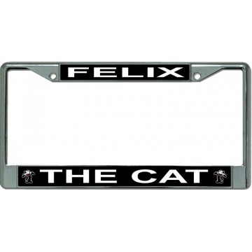 Felix The Cat Chrome License Plate Frame