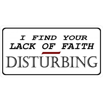 Lack Of Faith Photo License Plate