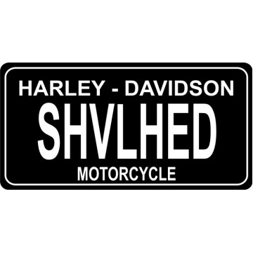 Harley-Davidson SHVLHED Motorcycle Photo License Plate