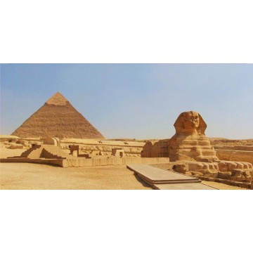 Giza Pyramid And Sphinx Photo License Plate