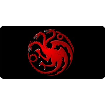House Targaryen Photo License Plate