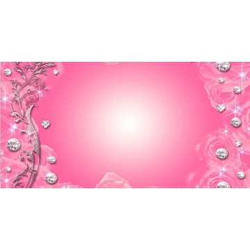 Pink Bling Photo License Plate