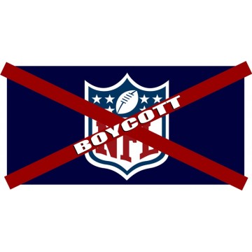 Boycott NFL #2 Photo License Plate