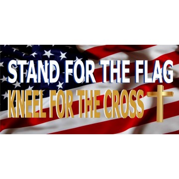 Stand For The Flag Photo License Plate