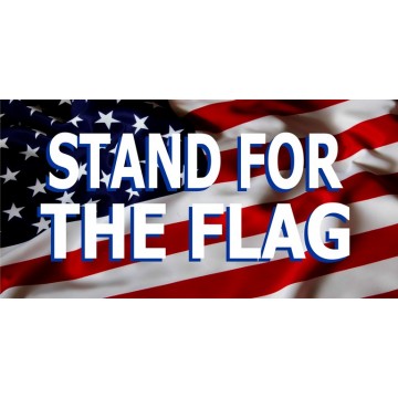 Stand For The Flag #2 Photo License Plate