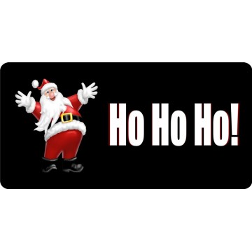 Santa Ho Ho Ho Photo License Plate