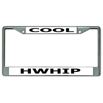 Cool Hwhip Chrome License Plate Frame