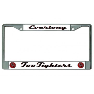 Foo Fighters "Everlong" Chrome License Plate Frame