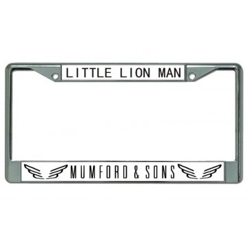 Mumford & Sons "Little Lion Man" Chrome License Plate Frame