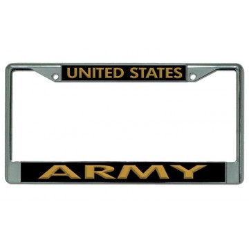 United States Army Chrome License Plate Frame