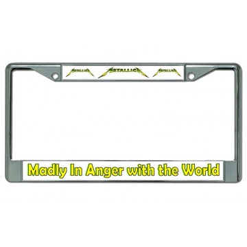 Metallica "Madly In Anger … Chrome License Plate Frame
